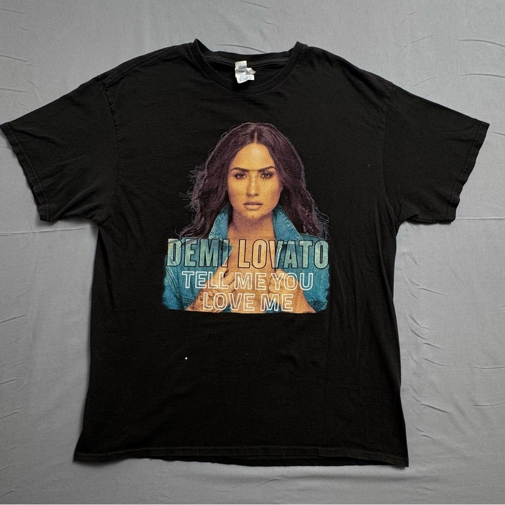 Delta Demi Lovato Tell Me You Love Me Tour Black Men's Tour T-Shirt‎ XL